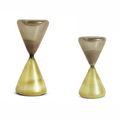 FotoAmpulheta Verde em Vidro 60 min