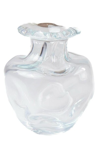 Foto Vaso Decorativo Orgânico em Cristal Murano Transparente