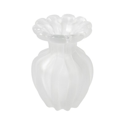 Foto Vaso Decorativo Estilo Murano Incolor Fosco