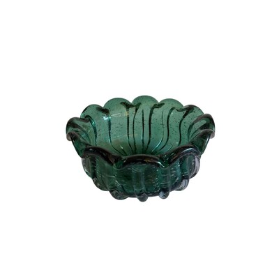 FotoCentro de Mesa Estilo Murano Verde