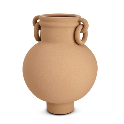 Foto Vaso Decorativo em Cerâmica Terracota com Argolas