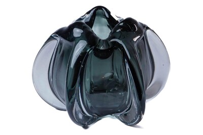 Foto Vaso Decorativo Estilo Murano Fumê