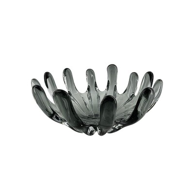 Foto Centro de Mesa Decorativo em Vidro Fumê Estilo Murano