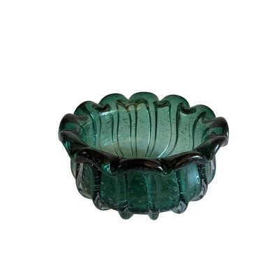 FotoCentro de Mesa Estilo Murano Verde