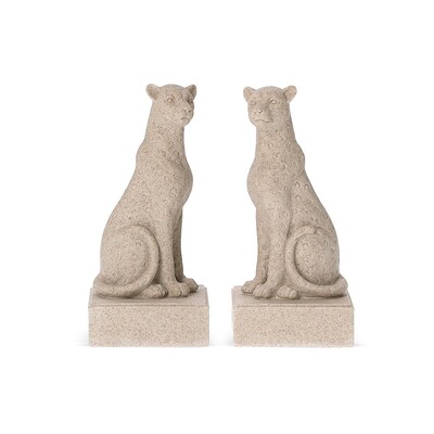 Foto Aparador de Livros Leopardo em Polirresina