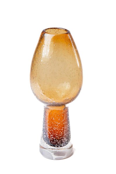 Foto Vaso Decorativo em Vidro Âmbar