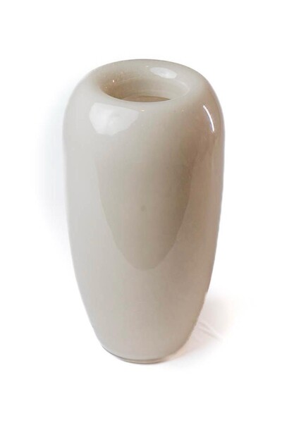 Foto Vaso Decorativo em Vidro Cinza Claro