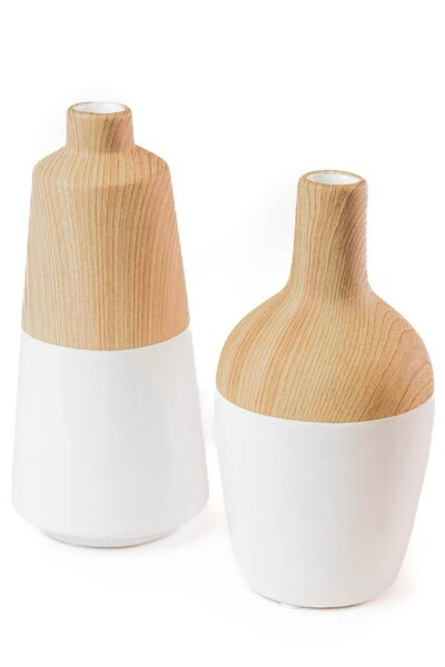 Foto Vaso Decorativo em Cerâmica Branca