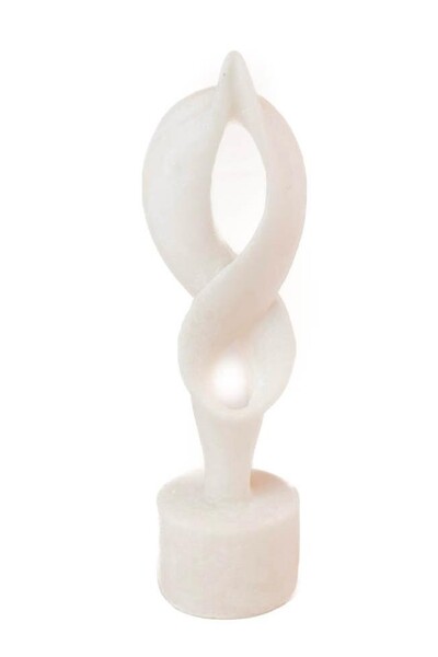 Foto Escultura Decorativa Forma Abstrata em Resina