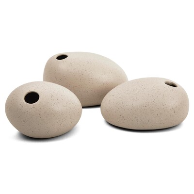 FotoTrio de Vasos Decorativos em Cerâmica