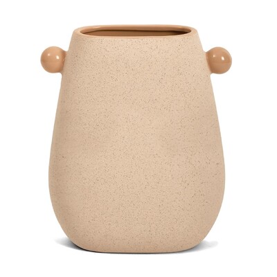 Foto Vaso Decorativo Bege em Cerâmica