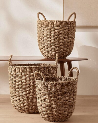 Foto Cesto Organizador em Fibra Natural