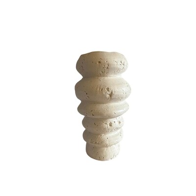 Foto Vaso Decorativo em Cerâmica Branca com Design Orgânico