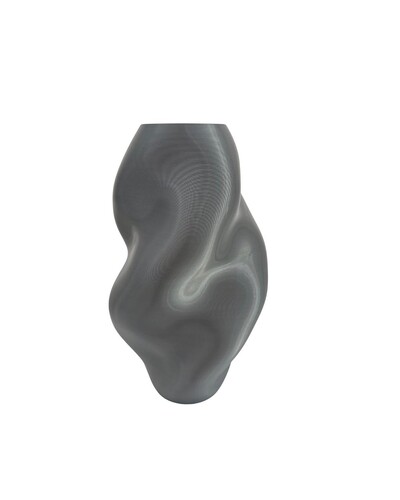 FotoVaso Decorativo Amassado Prata – por Anna Machado