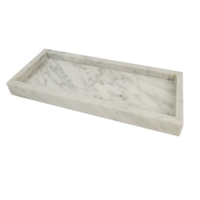 Foto Bandeja de Lavabo em Mármore Branco