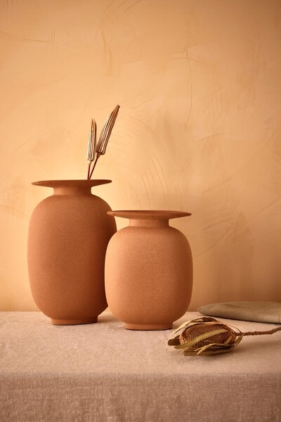 Foto Vaso Decorativo Terracota em Cerâmica