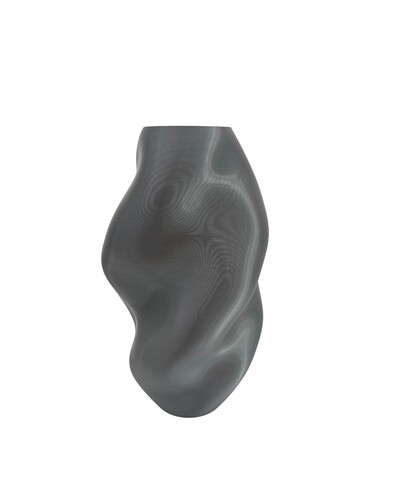 Foto Vaso Decorativo Amassado Prata – por Anna Machado