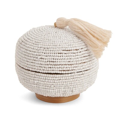 Foto Caixa Decorativa em Miçangas com Tassel