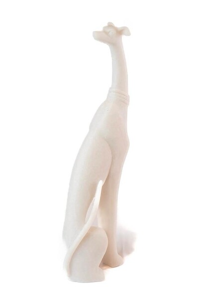 FotoEscultura Cachorro Galgo em Polirresina