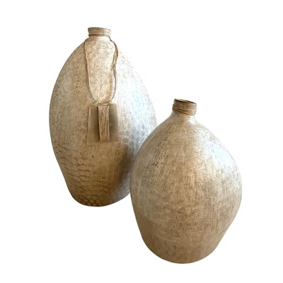 FotoVaso Decorativo em Cerâmica Mesclada com Detalhes Artesanais