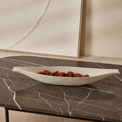 FotoCentro de Mesa Cerâmica Branco