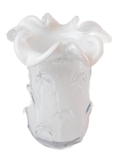 Foto Vaso Decorativo Branco Estilo Murano