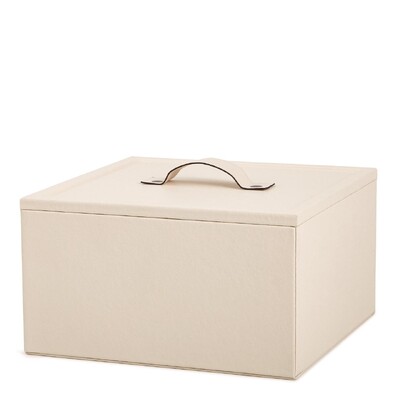 Foto Caixa Decorativa em MDF com Acabamento em PU Off White