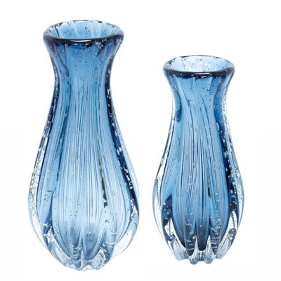 FotoVaso Decorativo Estilo Murano Azul