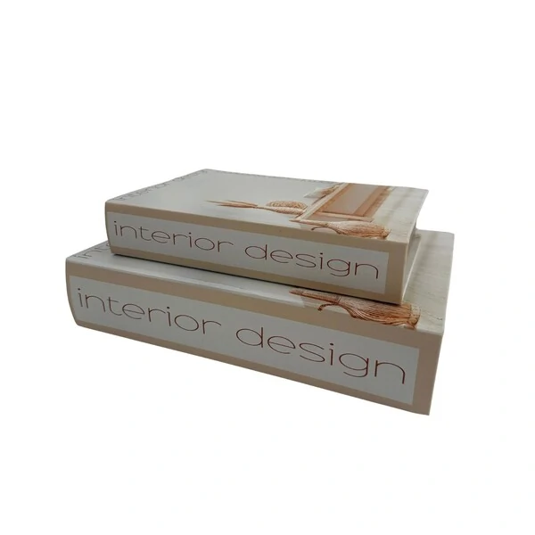 Livro Caixa Decorativo em Madeira – Interior Design