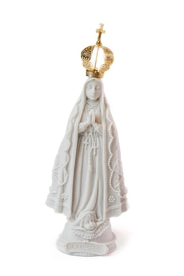 Imagem Nossa Senhora Aparecida com Coroa Ouro 24 cm