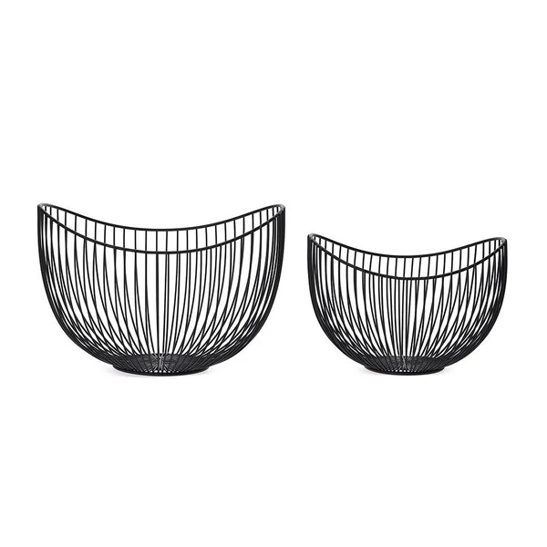 Centro de Mesa em Metal Aramado Preto