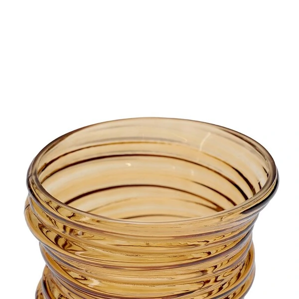 Vaso em Vidro Âmbar