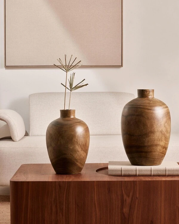 Vaso Decorativo em Madeira