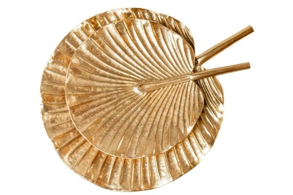 Centro de Mesa Folha em Metal 2 peças