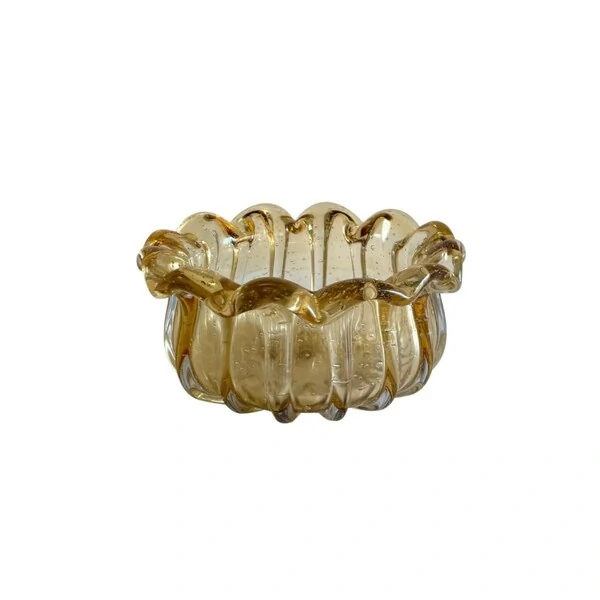 Centro de Mesa Estilo Murano Âmbar