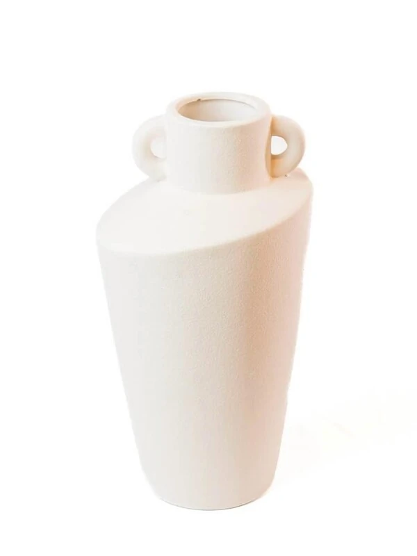 Vaso Decorativo Branco em Cerâmica
