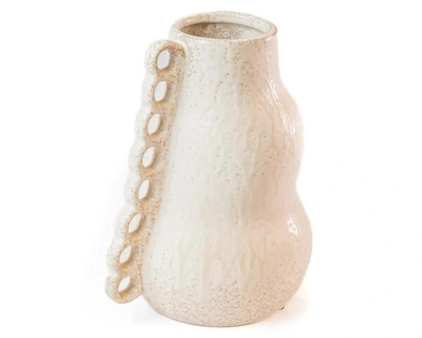 Vaso Decorativo Branco em Cerâmica