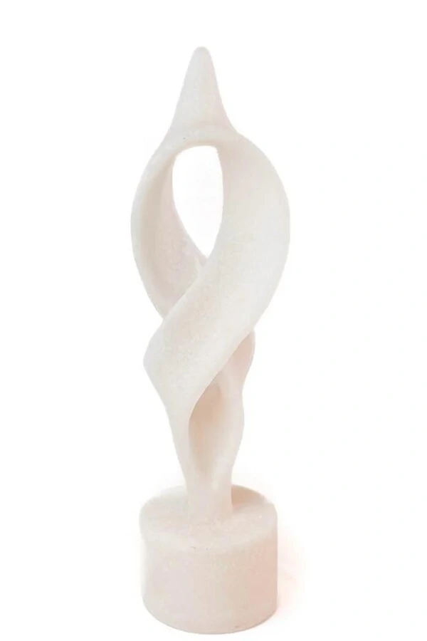 Escultura Decorativa Forma Abstrata em Resina