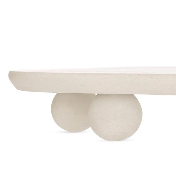 Bandeja Decorativa em Polirresina Branca