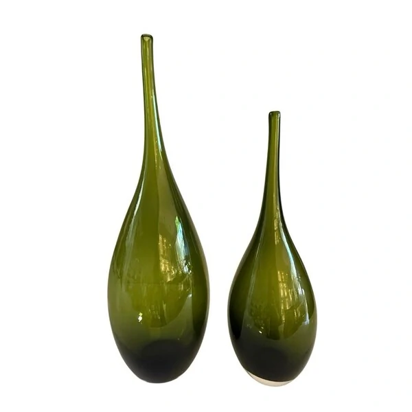 Vaso Decorativo em Vidro Verde