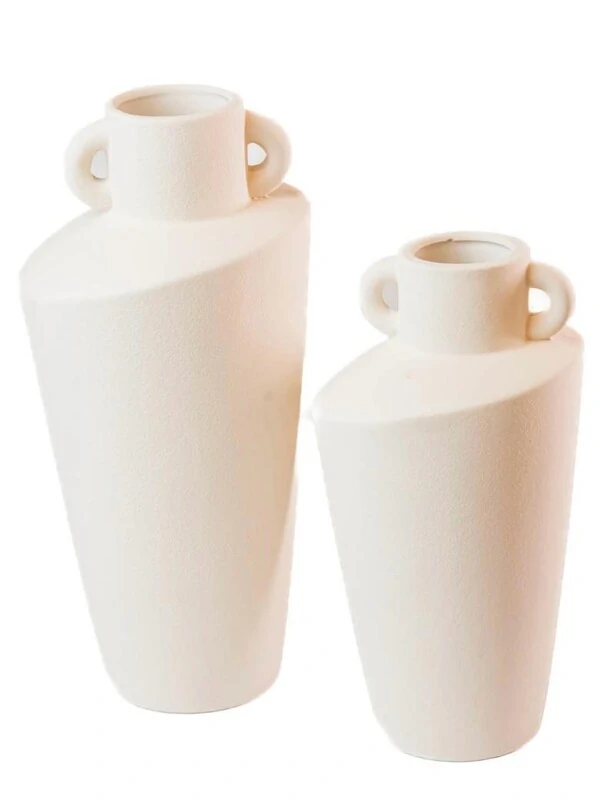 Vaso Decorativo Branco em Cerâmica