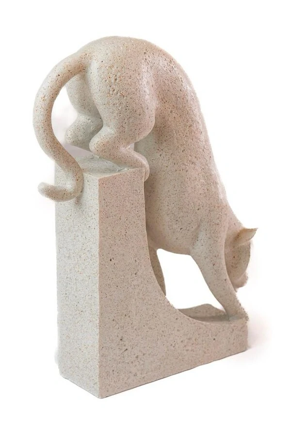 Escultura Pantera em Pó de Pedra