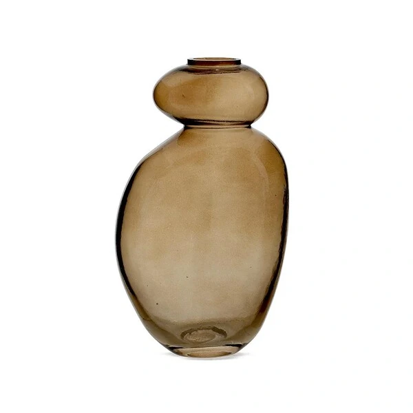 Vaso Decorativo em Vidro Fumê