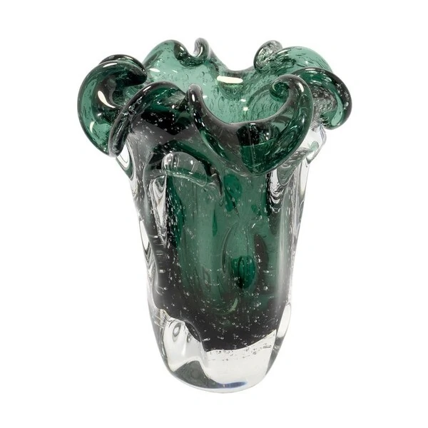 Vaso Decorativo Estilo Murano Verde