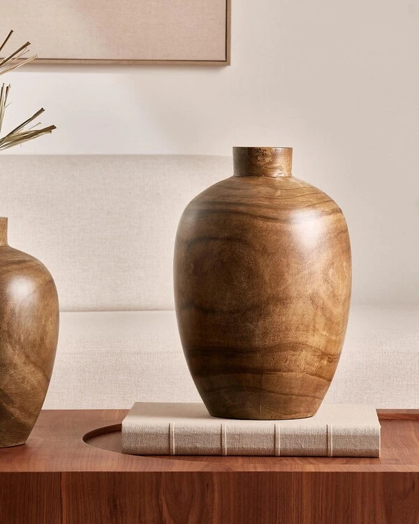Vaso Decorativo em Madeira