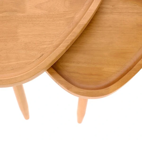 Mesa Lateral em Madeira Formato Orgânico