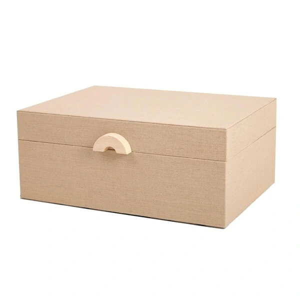 Caixa Decorativa em MDF com Revestimento em Linho