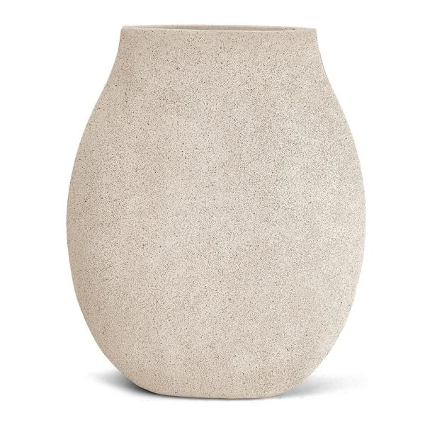 Vaso Decorativo em Polirresina Areia – Boca Estreita