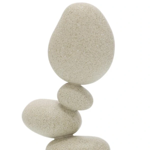 Escultura Pedras Empilhadas em Polirresina