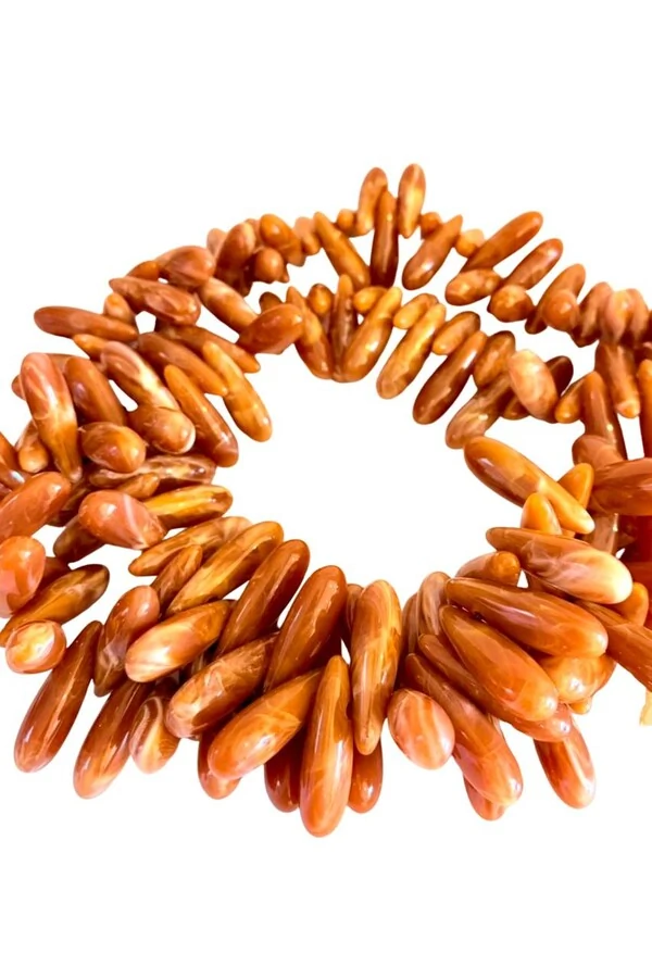 Colar Decorativo em Resina Terracota e Chapa de Ágata